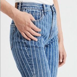 3/$15 AE Striped Mom Jeans